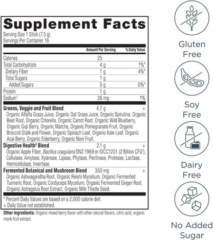 Ancient Nutrition SuperGreens en Polvo con – Efecto antioxidante: Las frutas y verduras ricas en antioxidantes, – Image 2