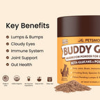 Buddy Guard para Lumps and Bumps - Mezcla Orgánica de 9 Setas para Perros y Gatos