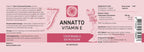 Procapsin Annatto Tocotrienoles Vitamina E Vegana, Sin Tocoferoles, 200 mg, 60 Cápsulas