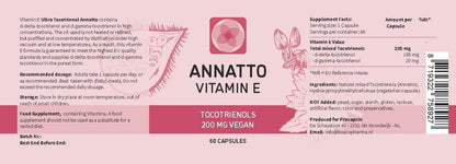 Procapsin Annatto Tocotrienoles Vitamina E – Calidad: Sin tocoferoles, sin PAH ni contaminantes. Mejorado de – Image 2