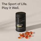 Sports Research Vitamina D3 + K2 Vegana 2500 UI + 100 mcg MK-7 - 60 Softgels