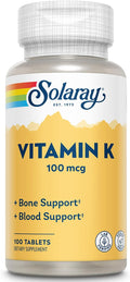 Solaray Vitamina K1 100 mcg - 100 Comprimidos