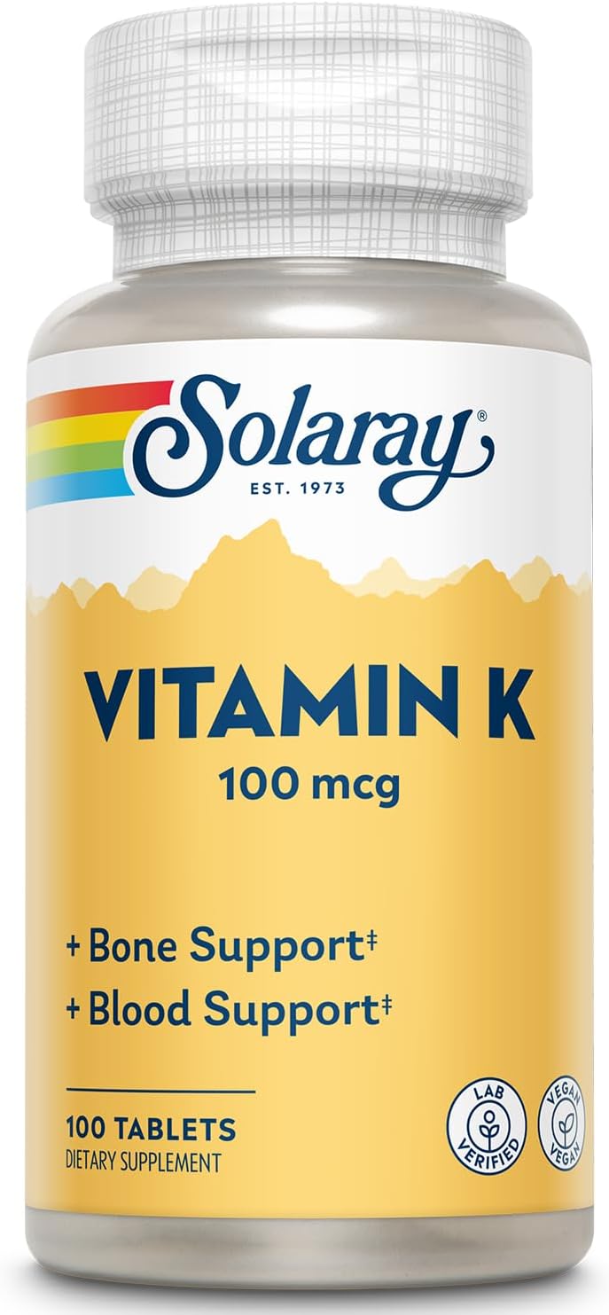Solaray Vitamina K1 100 mcg - 100 Comprimidos