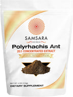 Samsara Herbs Polyrhachis Black Ant Extract Powder - 20:1 Concentrated Extract (4oz/114g)