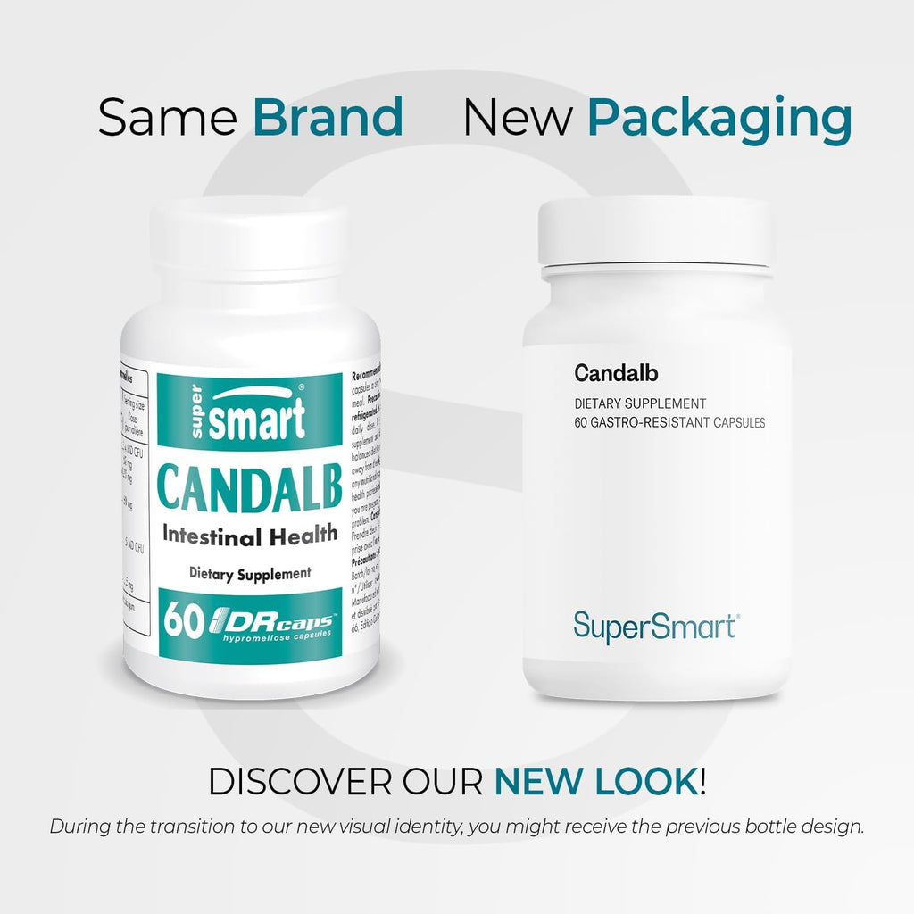 Supersmart Candalb - Probióticos y Prebióticos con Lactobacillus Acidophilus, Rhamnosus e Inulina - 60 Cápsulas