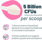 Probiótico + Prebiótico en Polvo para Perros – 7 Cepas Probióticas con FOS Prebiótico, Apoya la Flora Intestinal, Salud Digestiva e Inmunitaria, 5 Mil Millones de UFC por Cacito