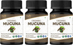 ORGANIC SPREE Comprimidos de Mucuna - USDA Orgánico, Apoya la Energía y el Bienestar General*, 120 Comprimidos - Paquete de 3