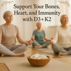 Me First Living Vitamina D3 + K2 MK-7, 125 mcg D3 y 100 mcg K2, con Calcio y BioPerine, Cápsulas Vegetales