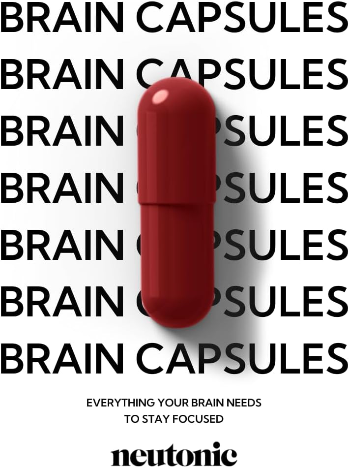 Neutonic Nootropic Brain Supplement – 90 Cápsulas – 1 Mes de Suministro – para Hombres y Mujeres – Apoya Memoria, Claridad Mental y Función Cognitiva