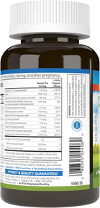 Carlson Prenatal, Multivitamínico con DHA y Vitamina D3, 60 Cápsulas Blandas