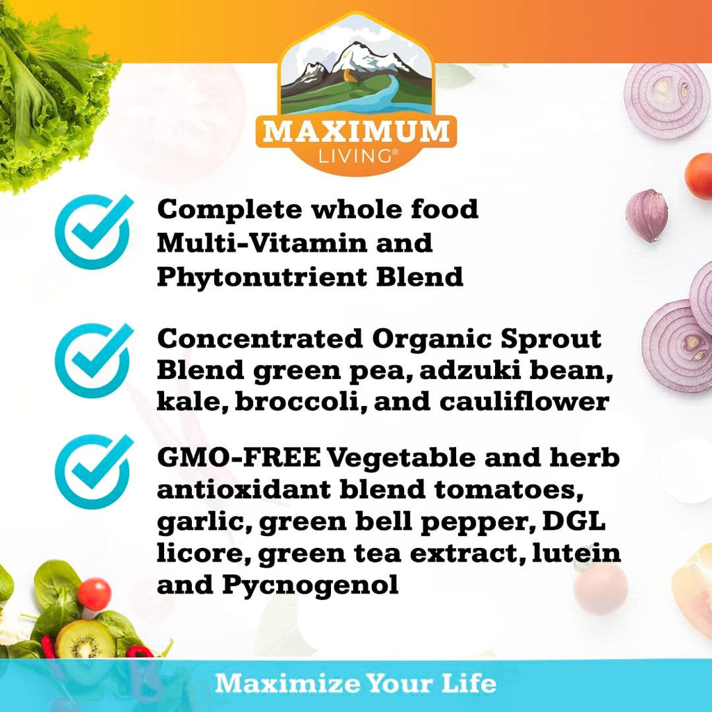 Vita-Sprout Whole-Food Multivitamin & Phytonutrient Blend, 120 Cápsulas