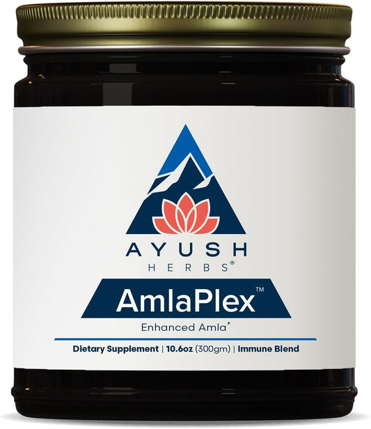 Ayush Herbs AmlaPlex - Amla Jam (Chyavanprash) con Ashwagandha - 30 Dosis