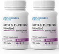 Puregen Labs Inositol Supplement | Myo Inositol & D-Chiro Inositol 2050mg - 240 Cápsulas Vegetales (2 Pack)