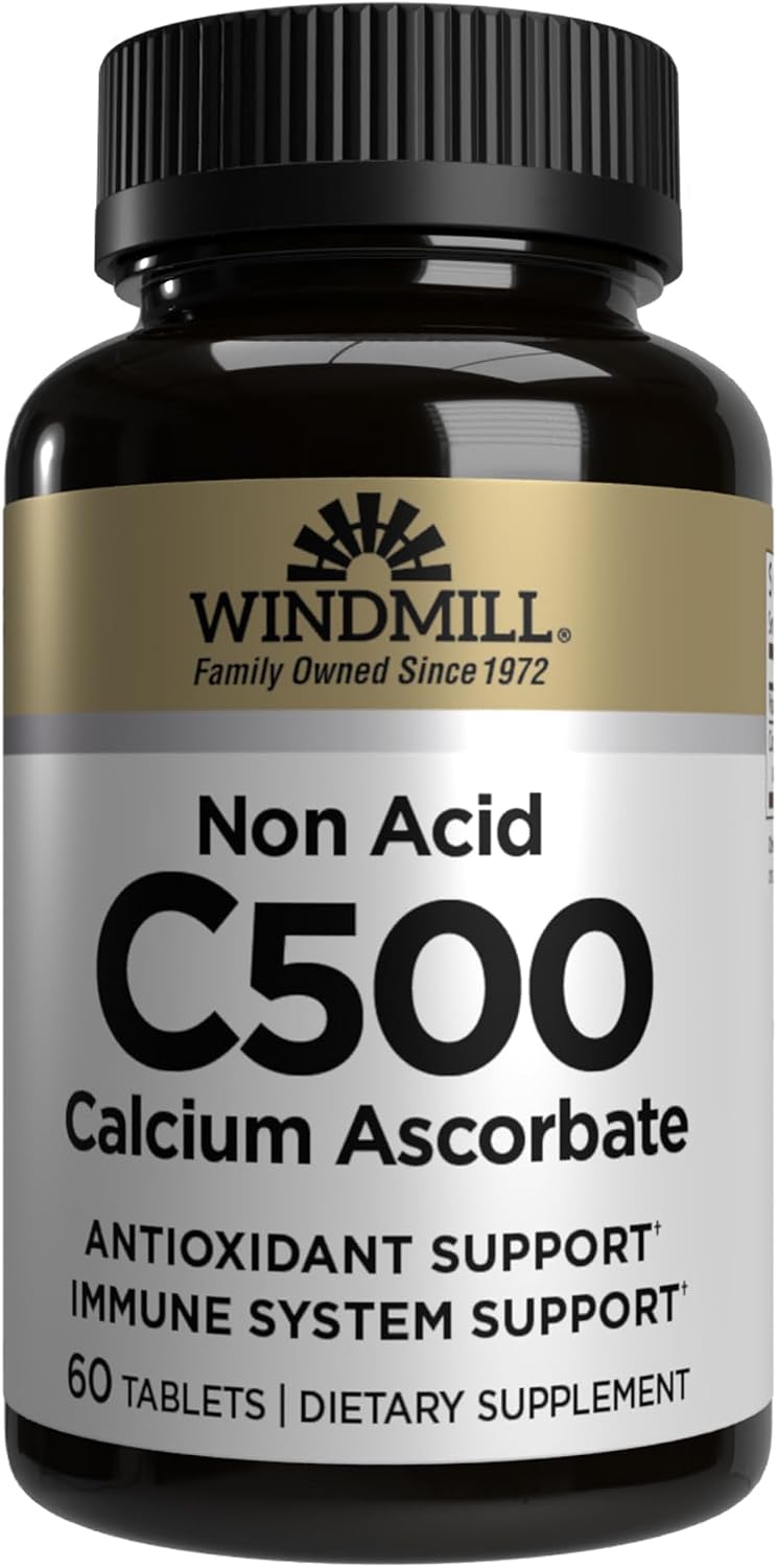 Vitamina C 500 mg No Ácida - 60 tabletas - Windmill