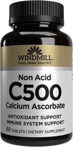 Vitamina C 500 mg No Ácida - 60 tabletas - Windmill