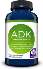 MD.LIFE Suplemento ADK – Complejo de Vitaminas A, D3 y K2 – 90 Cápsulas – Alta Potencia