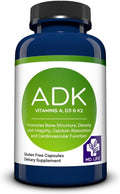 MD.LIFE A D K Vitamin Supplement - Vitamina D3, K2 y A - 30 Cápsulas