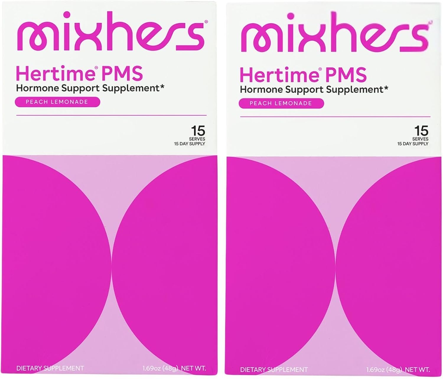 Hertime PMS - Apoya un Ciclo Menstrual Saludable - con Minerales, Raíz de Peonía, Ginseng Siberiano - Sin Azúcar - 15 Sobres - Limonada de Frambuesa