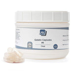Cápsulas Vacías Tamaño 4 - Gelatina Transparente - 500 unidades - Ideales para Llenar con Polvos - Certificado Halal