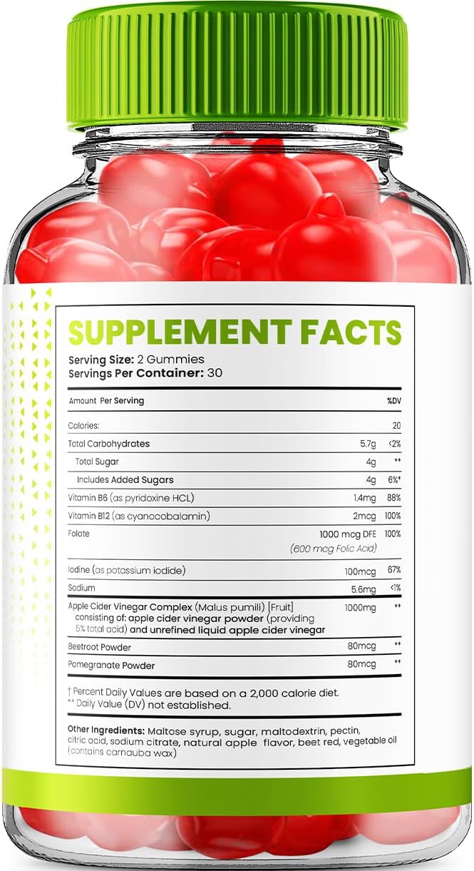 Super Health Keto ACV Gummies (3 Paquetes, 180 Gominolas)