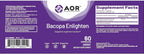 AOR Bacopa Enlighten 300 mg, 60 Cápsulas Veganas, Extracto de Bacopa Monnieri, Fórmula Vegana, Sin OGM, Sin Gluten, Hecho en Canadá