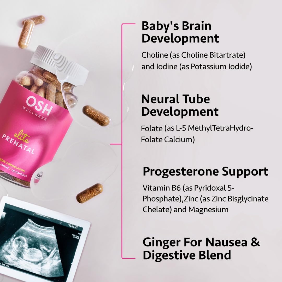 Vitaminas Prenatales Ayurvédicas Elite con Folato, Colina, Hierro y Yodo - Freshly Moms