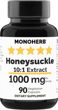 MONOHERB Extracto de Madreselva 1000 mg - 90 Cápsulas Vegetarianas