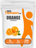 BulkSupplements.com Polvo de Naranja - Polvo de Fruta de Naranja, Rico en Nutrientes, Sin Gluten, 5g por Porción, 1 kg