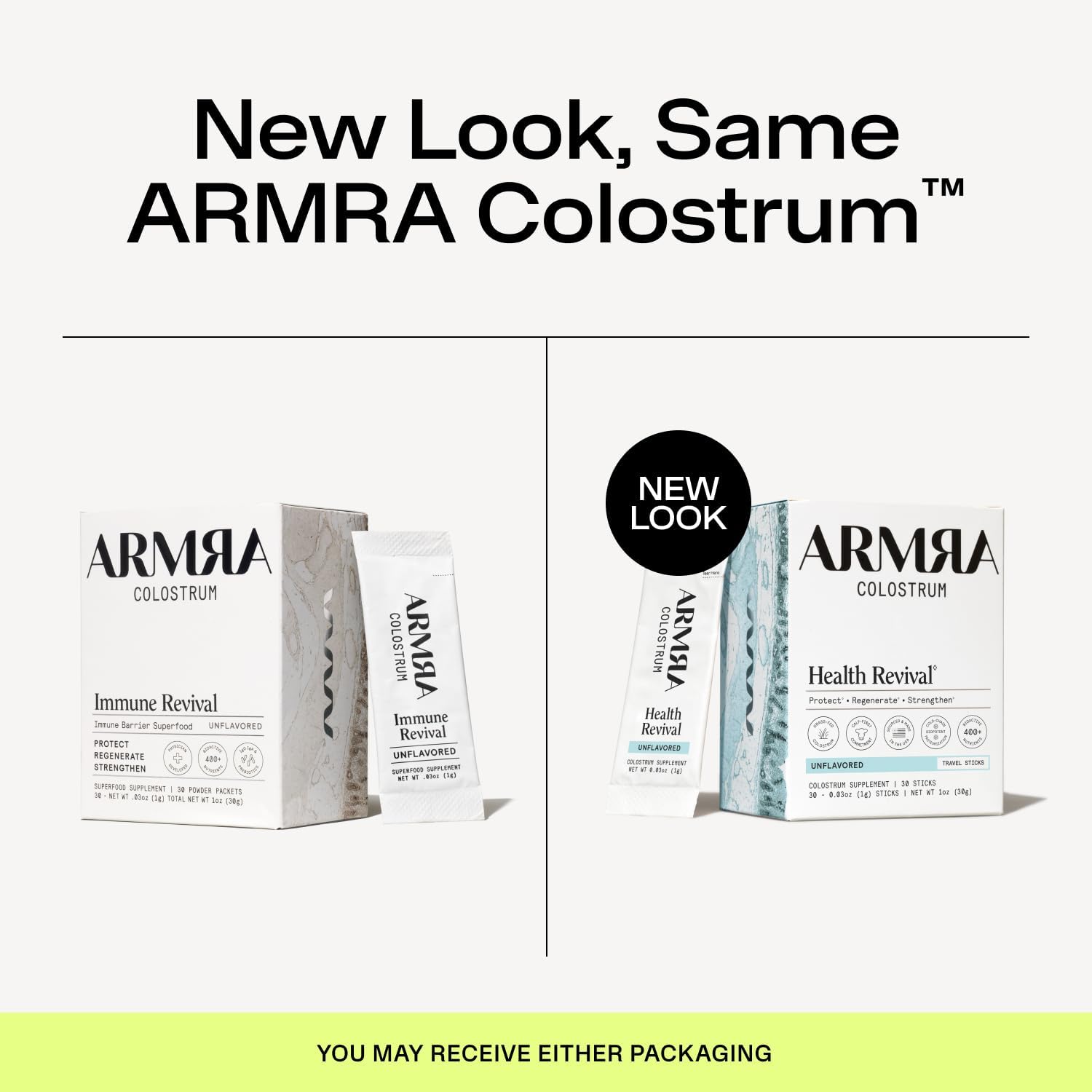 ARMRA Colostrum en Polvo | Sin Sabor | Salud Intestinal y Piel | 30 Dosis