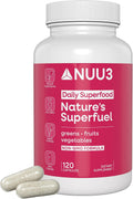 Nature’s Superfuel - Cápsulas de Frutas y Verduras para Hombres y Mujeres - Apoyo Nutricional para Inmunidad, Bienestar, Estilo de Vida Activo y Salud Digestiva - Vitaminas, Minerales y Antioxidantes - 120 Cápsulas