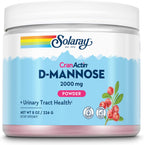 SOLARAY D-Mannose con CranActin Arándano Rojo Extracto en Polvo, 2000 mg, 30 Servicios