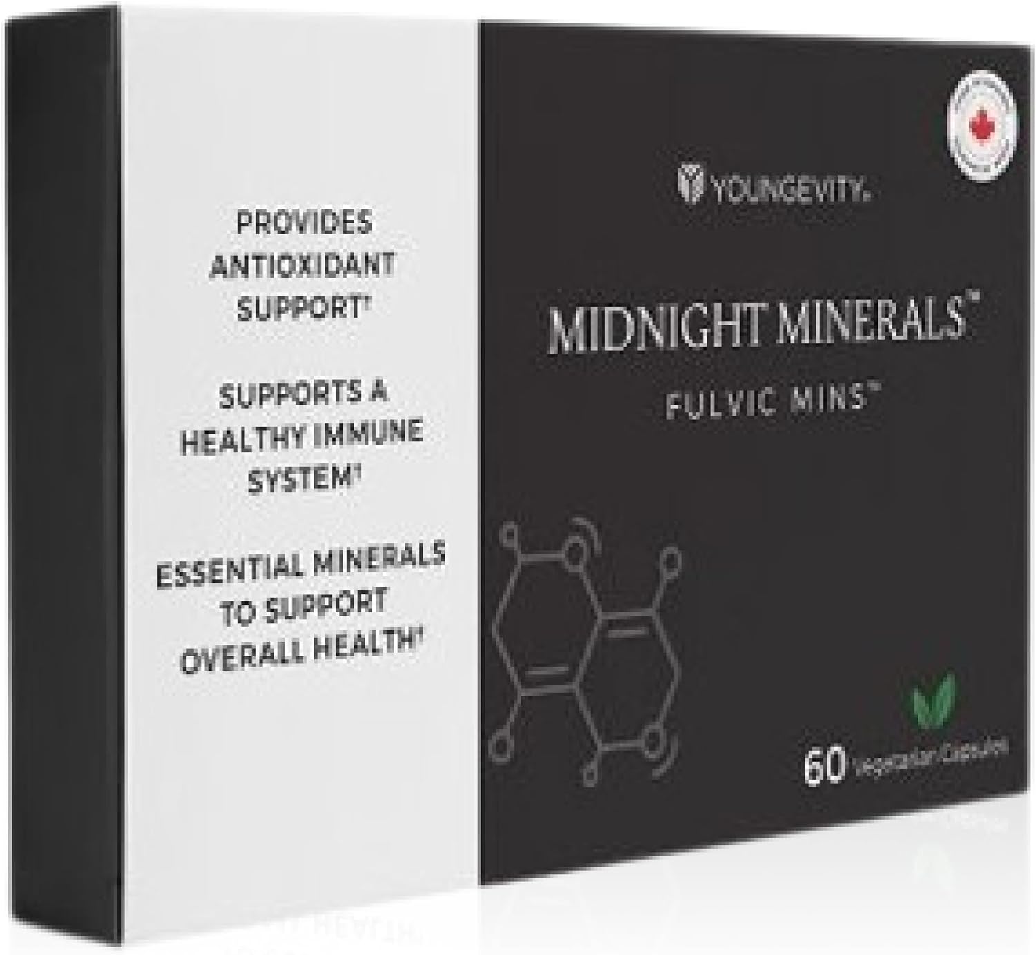 Youngevity Midnight Minerals Fulvic Mins 60 Cápsulas