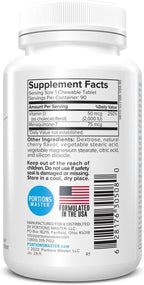 Portions Master Vitamina D3 5000 UI + K2 MK-7, 60 Cápsulas - Salud Ósea y Cardiovascular