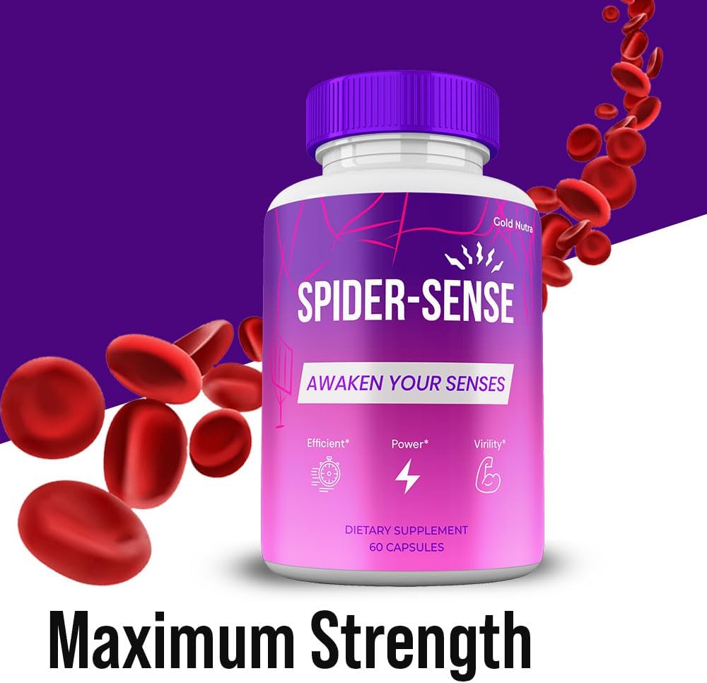 Spider Sense Pills, Suplemento de Máxima Potencia, Cápsulas SpiderSense Fórmula Premium (3 Envases)