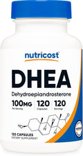 Nutricost DHEA 100 mg, 120 Cápsulas - Sin Gluten, Sin Soja, No OGM