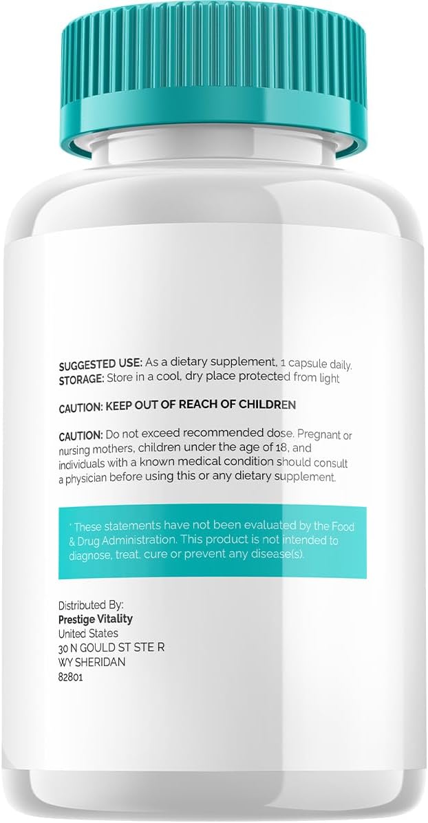 TIAworld Cápsulas de Suplemento para el Cerebro – Fórmula de Máxima Potencia Todo Natural, 60 Cápsulas