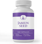 PURE ORIGINAL INGREDIENTS Cápsulas de Semilla de Jamun (100 Cápsulas) Siempre Puras, Sin Aditivos ni Rellenos, Verificado en Laboratorio