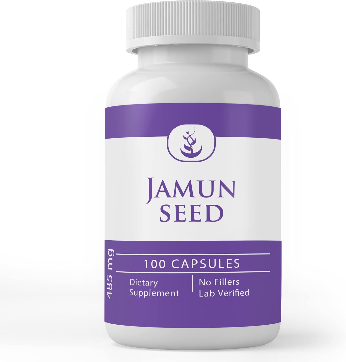 PURE ORIGINAL INGREDIENTS Cápsulas de Semilla de Jamun (100 Cápsulas) Siempre Puras, Sin Aditivos ni Rellenos, Verificado en Laboratorio