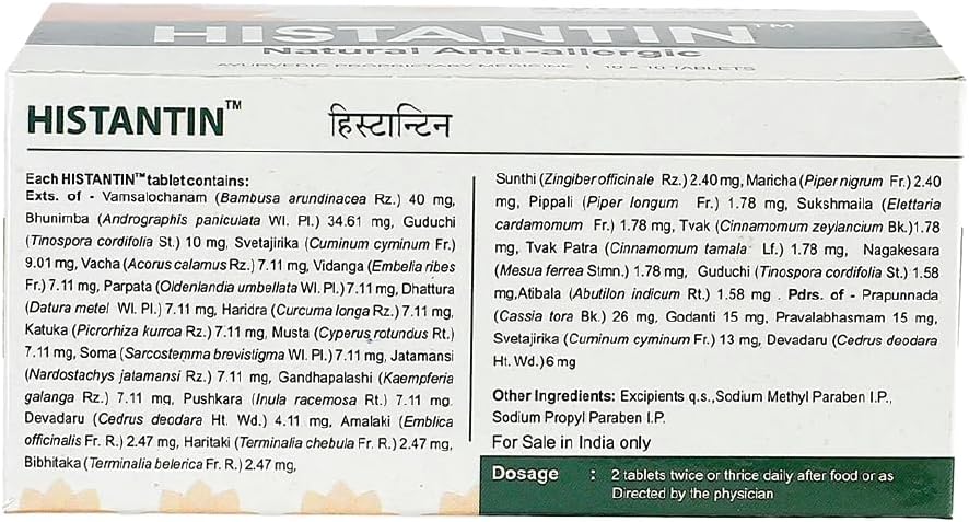 Kerala Ayurveda Histantin (100 Comprimidos)