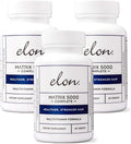 Elon Matrix 5000 Complete Multivitamin — Vitaminas para Cabello, Piel y Uñas — 5000 mcg Biotina, Pack de 3 (180 Días)