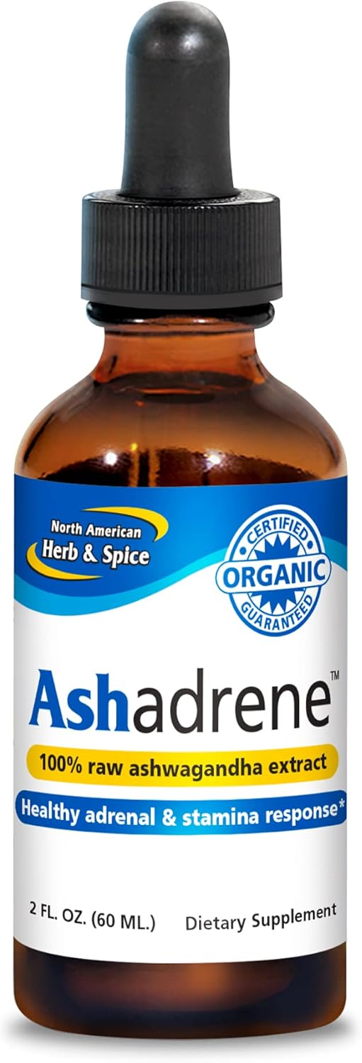 Ashadrene Extracto Crudo de Ashwagandha Orgánica 2 oz (59 ml) - 86 Dosis