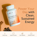 Alaya Naturals Metabolism+ - Energía Natural con Té Verde, Canela, Remolacha y Cafeína - 90 Cápsulas