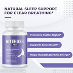 NiteHush Pro – Comprimibles de Extracto de Hiedra y Quercetina – 30 Unidades