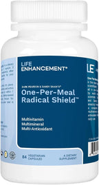 Life Enhancement One-Per-Meal Radical Shield - Complejo multivitamínico, multimineral y multi-antioxidante - 84 cápsulas