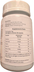 Cápsulas de Cola de Caballo (Equisetum) 500 mg, 60 cápsulas