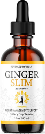 Ginger Slim Drops - Gotas Líquidas Naturales, Fórmula Premium, 1 Frasco para 1 Mes
