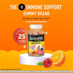 Airborne 750 mg Vitamina C Gominolas para Adultos, Sabor Frutas Variadas, Sin Gluten, 63 Gominolas (Paquete de 3)