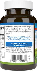 Carlson A & D, 10000 IU (3000 mcg RAE) Vitamina A, 2000 IU (50 mcg) Vitamina D, 300 Cápsulas Blandas