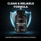 Vitabod Benfotiamina 600mg – 180 Cápsulas Vegetarianas – Suplemento de Vitamina B1 Liposoluble