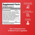 Red Boost Superfood Powder - 19 Frutas y Bayas Rojas (30 Porciones)